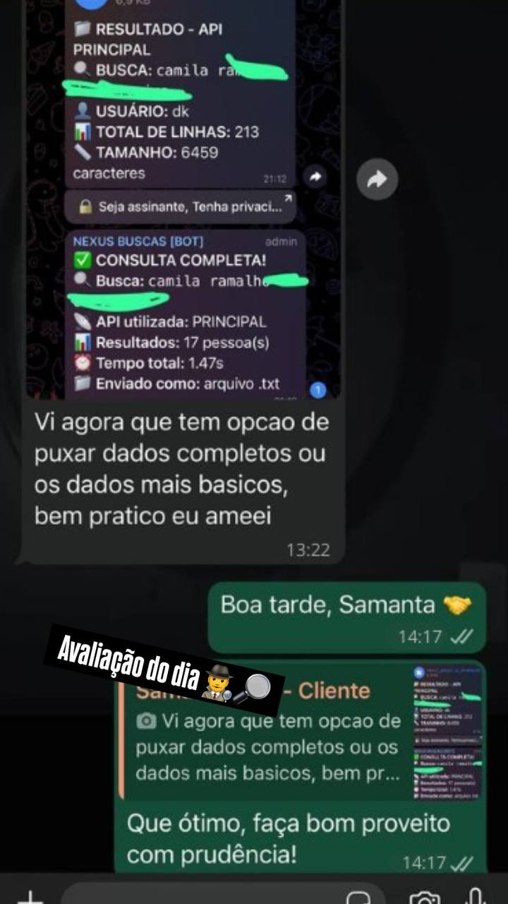 Feedback de cliente do Painel de Buscas