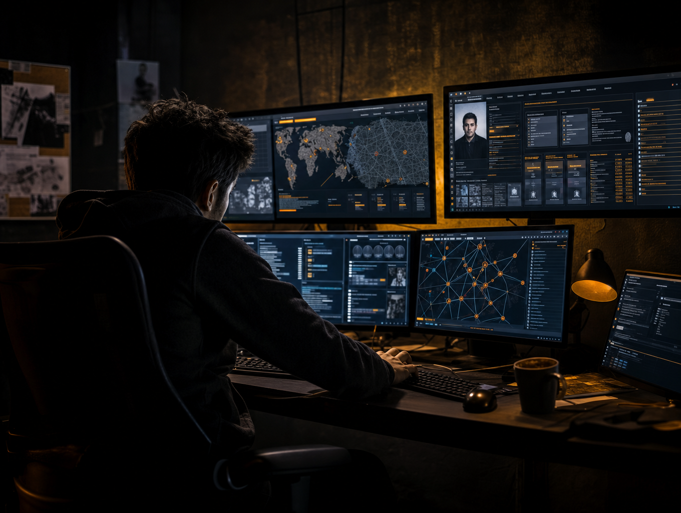 Painel de Buscas Cyber Detetive em ação